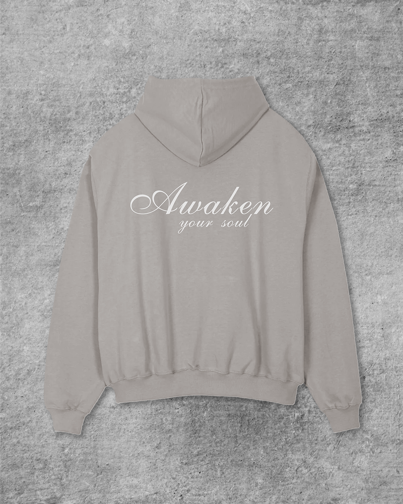 BONE GRAY MEN'S HOODIE